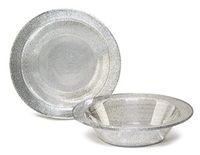 " OCCASIONS" 40 Bowls Pack, Heavyweight Disposable Wedding Party Plastic Bowls (14 oz Soup Bowl, Seasons Clear with Silver Glitter)