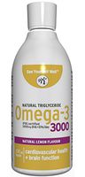 See Yourself Well Natural TG Omega-3 3000 Fish Oil Liquid, 237ml / 8oz, Lemon