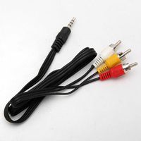 Durpower 3.5mm 5FT RCA Male to Male AV Video Composite Stereo Audio Cable for GZ-HM30,GZ-HM30AC,GZ-HM30AU,GZ-HM30AUS,GZ-HM30BEK,GZ-HM30BEU,GZ-HM30BU,GZ-HM30BUS,GZ-HM30R