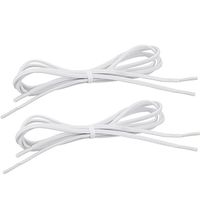 Sammons Preston Tylastic Shoelaces, White, 36" Long x 5/16" Wide, Strong Elastic No-Tie Shoe Laces Create Easy Slip-On Shoes & Give Good Support, Adaptive Dressing, Aid to Activities of Daily Living