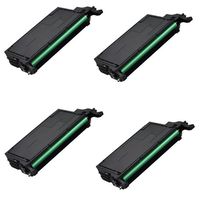 Amsahr CLPK660B Samsung CLPK660B, CLP660 Remanufactured Replacement Toner Cartridge with Four Black Cartridges