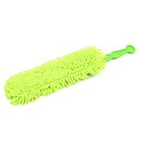 uxcell Green Foldable Plastic Handle Chenille Microfiber Car Cleaning Mop Duster