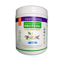 New Chapter Organic Plant Protein+ Fuel & Replenish Vanilla, Vegan Protein Powder, Plant Based Protein Powder + BCAA Amino Acids - 15 Servings, No Sugar, Low Carb Dairy Free, Non-GMO, Kosher