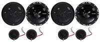 2-Pairs Rockford Fosgate P165-SI Punch 240w 6.5" Car Component Speakers-Euro Fit