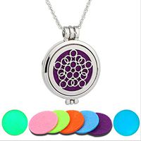 SEVENHOPE Tortoise Essential Oil Diffuser Aromatherapy Necklace,Stainless Steel Pendant Locket Necklaces Women Jewelry Gift Set Photo Color