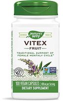 Nature's Way Vitex; 400 mg; Non-GMO Project Verified; TRU-ID Certified; 100 Vegetarian Capsules, Pack of 3
