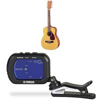 Yamaha FG JR1 3/4 Size Acoustic Guitar with Gig Bag - (Natural) with GCT1 Clip On Tuner