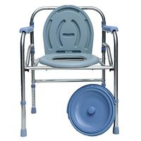 G-LXYZBQSHYP Drive Medical Folding Bedside Commode Seat Elderly Toilet Chair Adjustable Height for Seniors Disabled Person