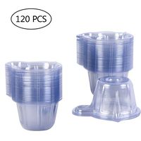 120 Pcs 40ml Urine Cups Plastic Disposable Easy to Collect Urine Specimen Cups for Pregnancy Test/Ovulation Test/pH Test