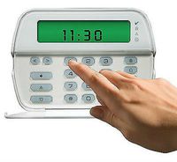 DSC RFK5501 Fixed LCD Keypad w/Wireless-Wh