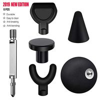 Jigsaw Massage Adapter and Bits Professional Personal Massage Tool Percussion Massage Quickly Relieve Muscle Pain Massage Heads for Jigsaw 6 PCS