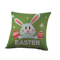 2017 Easter's Day Pillow Case,Elevin(TM)New Lovers Painting Square Cotton Cushion Cover Throw Waist Pillow Case Sofa Bedroom Home Decor Good Easter's Gift (M) (Q)