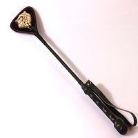 SMspade Riding Crop Sparkle Sex Spanking Whip Adult Toy Jewelry with Crystal Feature (Tiger)