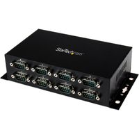 Startech.Com 8 Port Usb To Db9 Rs232 Serial Adapter Hub - Industrial Din Rail And Wall Mountable - 1 X 4-Pin Female Usb 2.0 Usb, 8 X 9-Pin Db-9 Male Rs-232 Serial Usb - 1 Pack "Product Category: I/O & Storage Controllers/Serial/Parallel Adapters"