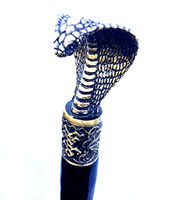 oleksandr.victory Canes Walking Sticks Reeds Wooden BURL Handmade Men's Accessories (Bronze Cobra)
