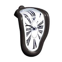 YIDADIAN Melting Clock Salvador Retro Dali Melted Clock Twisted Wall Clock Art Design Style Distorted Clock for Decoration Gift