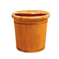 Foot Tub,Cypress Wood Foot Bucket, with lid Foot Spa Wooden Tub, Deep Calf, with lid