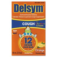 Delsym Children's Cough Suppressant, Orange, 3 oz Bottle