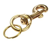 Lucky Line Heavy-Duty Bolt Snap, Solid Brass, 1 per Card (44801)
