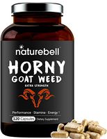 Maximum Strength Horny Goat Weed for Women and Men, 1550mg Per Serving, 120 Capsules, Powerfully Supports Energy, Performance and Immune System, No GMOs.