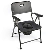 ZBYXZIGJ Folding Seat Bedside Commode Toilet Chair Stool Portable Lightweight Adults Commode Chair