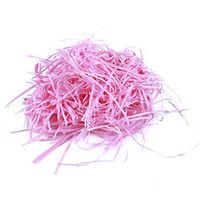 Firecolor 100g Easter Paper Grass Basket Grass Craft Shredded Tissue Gift Filler Paper Shreds for Easter Day Party Decoration Supplies,Pink