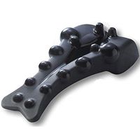 Back Stretcher with Acupuncture Points, Lumbar Back Pain Relief Device, for Lower And Upper Back Massager And Support,Lumbar Support for Office Chair,Black