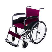 Wheelchair Medical Equipment Light Folding Transport Travel Self-propelled Portable Elderly Disabled Manual Service Personnel Push Aluminum Frame Wide for Adults Elderly