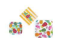 Pineapple Party Kit - Birthday Party Supplies Set Pineapple Theme Dinner Plates and Dessert Plates and Napkins