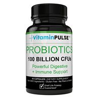 Authentic Pure Probiotics 100 Billion CFUs Maximum Effectiveness Stomach Acid-Resistant Capsule, Scientifically Proven, Immune Health, Formulated with Prebiotics