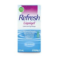 Sterile Refresh Liquigel Lubricant Eye Gel 15ml- moisturizing, Protection, for Dry Eye