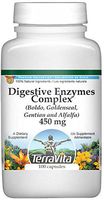 Digestive Enzymes Complex - Boldo, Goldenseal, Gentian and Alfalfa - 450 mg (100 Capsules, ZIN: 512002) - 2 Pack