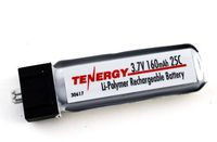 Tenergy 3.7V 160mAh 25C LIPO Battery for Micro Helicopter: e-Flite MSR X/ Parkzone/ Vapor, Cessna / Micro Citabria
