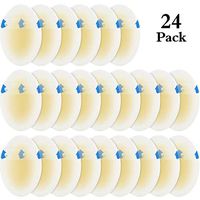 24 Pieces Blister Bandage Blister Gel Guard Heel Blister Cushion Bandages Adhesive Blister Pads for Protecting Foot Toe from Rubbing Shoes