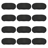 Mudder 12 Pack Eye Masks Sleep Mask Blindfold for Game Sleeping, with Nose Pad, Black