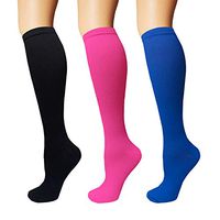 3/5 Pairs Compression Socks Women & Men - Best Medical,Nursing,Hiking,Travel & Flight Socks-Running & Fitness