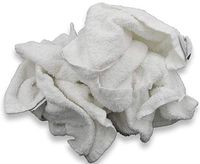 Recycled White Washcloths - 5 Pound Box - A Great All-Purpose Cleaning rag