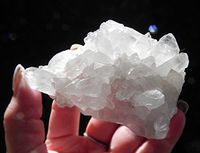 Azeztulite Cluster Crystal Display from NC with Certificate of Authenticity