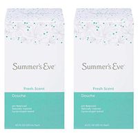 Summer's Eve Fresh Scent Douche Vinegar & Water, Feminine Wash, 4.5oz Bottles. PH Balanced, Naturally Inspired, Gynecologist Tested (2 Pack)