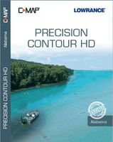 C-MAP Precision Contour HD (Alabama) - High Definition Lake Maps