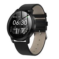 Vacio Smart Band,1.22 Inch Tempered Glass Screen Smartwatch IP67 Waterproof Heart Rate Monitoring Blood Pressure Motion Record Trajectory Map Smartwatch 240240 Size, for Kids Women Men (Black)