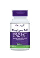 Natrol Alpha Lipoic Acid Capsules, Antioxidant Protection, ALA, Helps Protect Against Cellular Oxidation and Age-Related Damage, Whole Body Cell Rejuvenation, 600mg, 30 Count