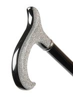 Ladies Silver Lamé Derby Cane