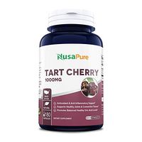 Tart Cherry 1000mg 180caps (Non-GMO & Gluten Free) Antioxidant Support - Packed with Flavonoids - Promotes Joint Health - Proper Uric Acid Level Balance