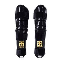 Mooto EXTERA Arm & Elbow Protector(PU) White Black WTF Approved XS to XL (4.L(5.58-6.17ft or 170-188cm), Black)