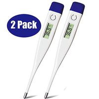 Digital Thermometer 2 Pack, Oral Thermometer for Adults and Babies, Precision Thermometer for Fever [2-Pack]