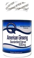 American Ginseng Standardized Extract 500mg 100 Capsules ^GLS