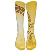 Giraffe Mama Son Love Women & Men Knee High Socks Baseball Athletic Tube Long Stockings