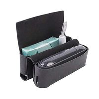 Jaxbo Electronic Cigarette Pouch, Cigarette Case - Electronic Cigarette Carrying Case Box with Classic Cross Grain Material - Best Gift for Father & Husband, Black