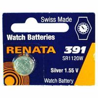 Renata Silver Oxide Watch Battery For 391